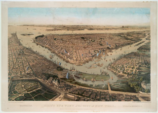Illustration for article titled 11 Bird's-Eye Views That Show How NYC Has Grown Over 350 Years
